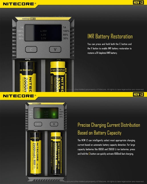 Chargeur NEW i2 - Nitecore