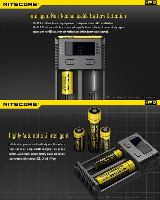 Chargeur NEW i2 - Nitecore