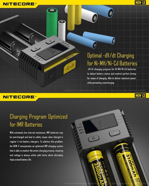 Chargeur NEW i2 - Nitecore