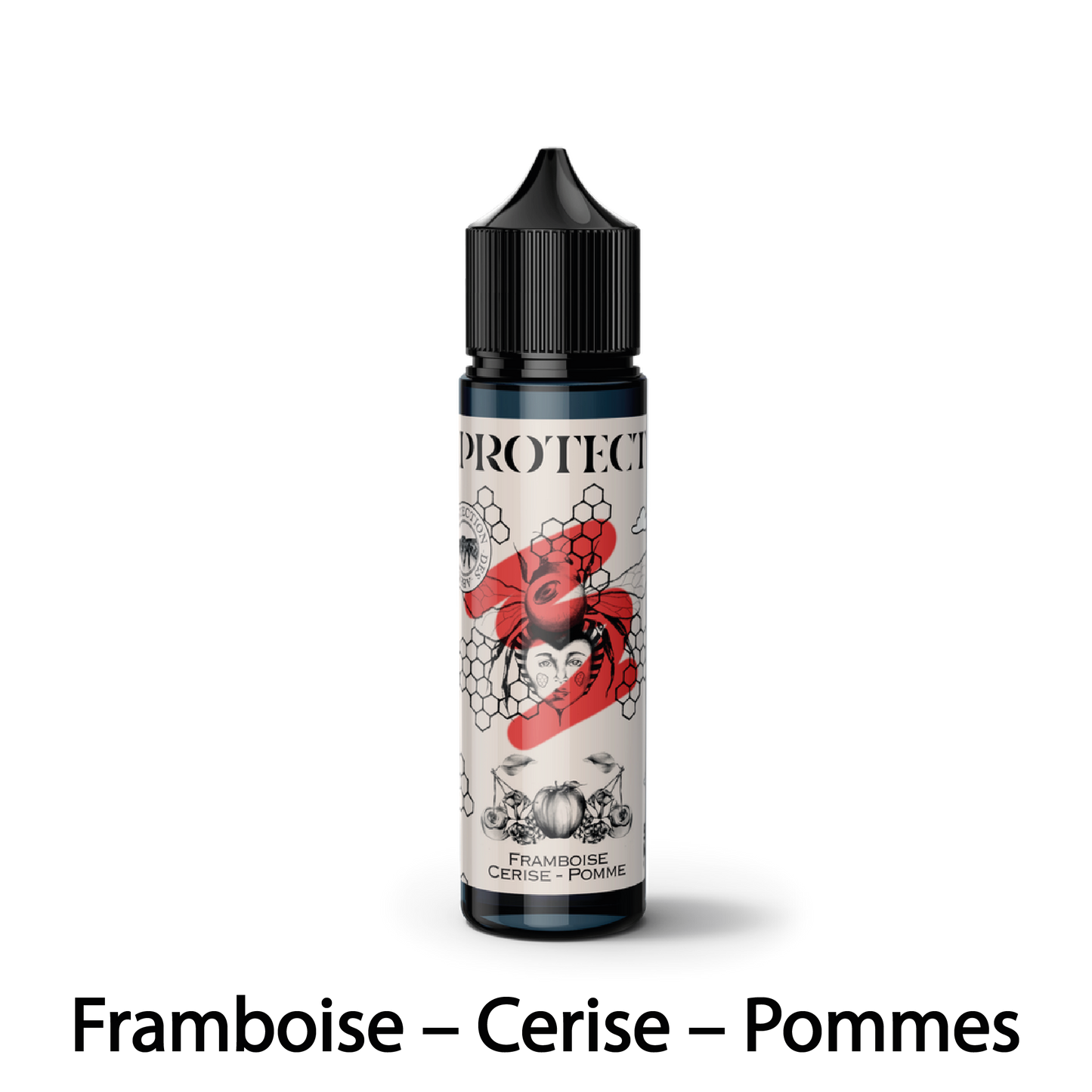 E-liquide Framboise Cerise Pomme - 50ml - Parrainage - Protect