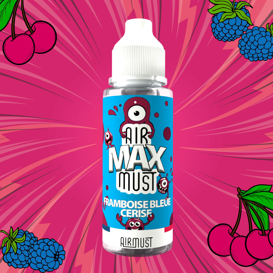 E-liquide Framboise Bleue Cerise - 100ml - Airmust Max