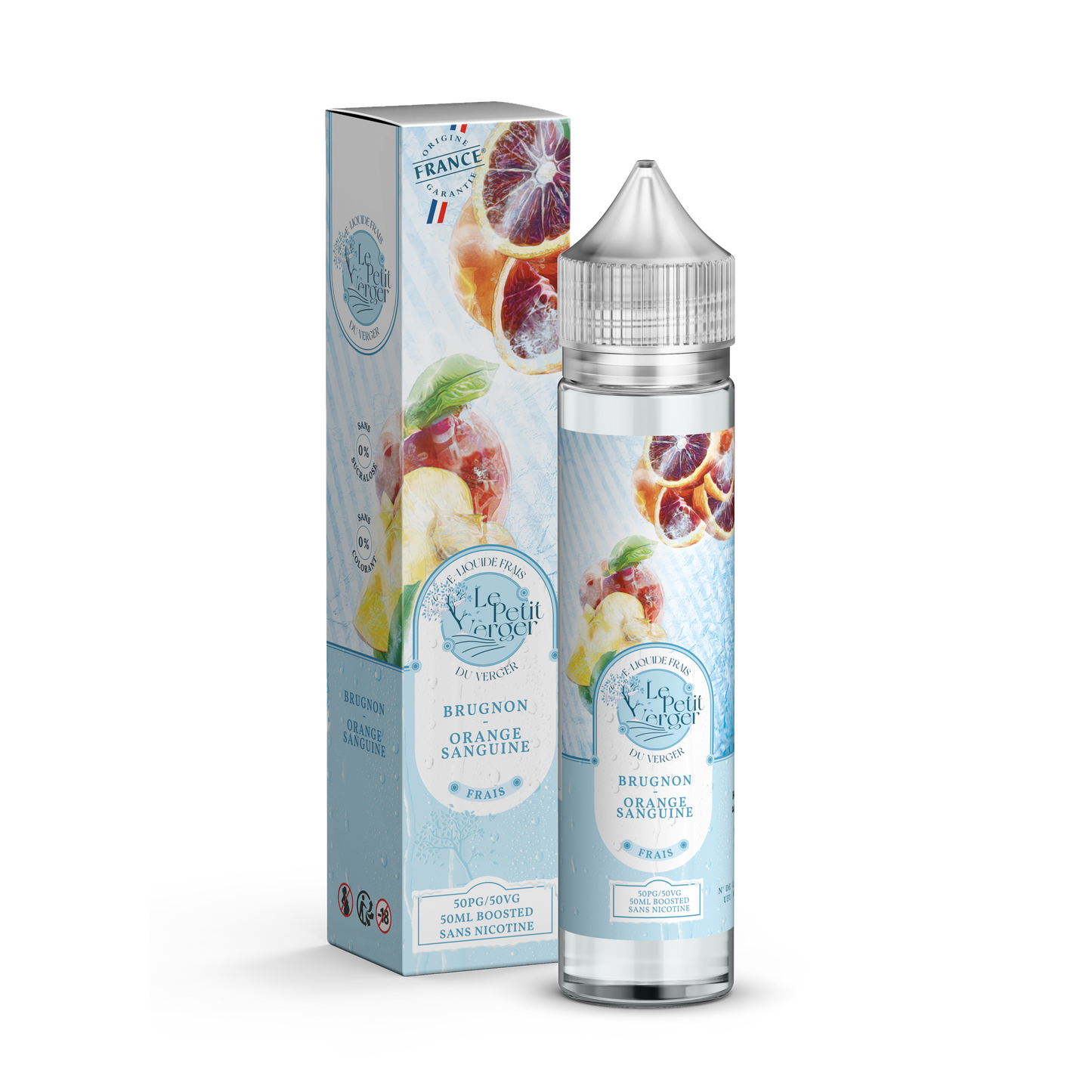 E-liquide Brugnon – Orange Sanguine - Frais - 50ml - Le Petit Verger