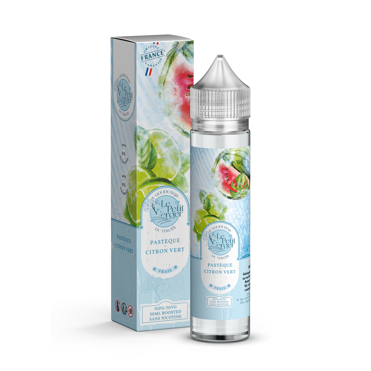 E-liquide Pastèque – Citron Vert - Frais - 50ml - Le Petit Verger
