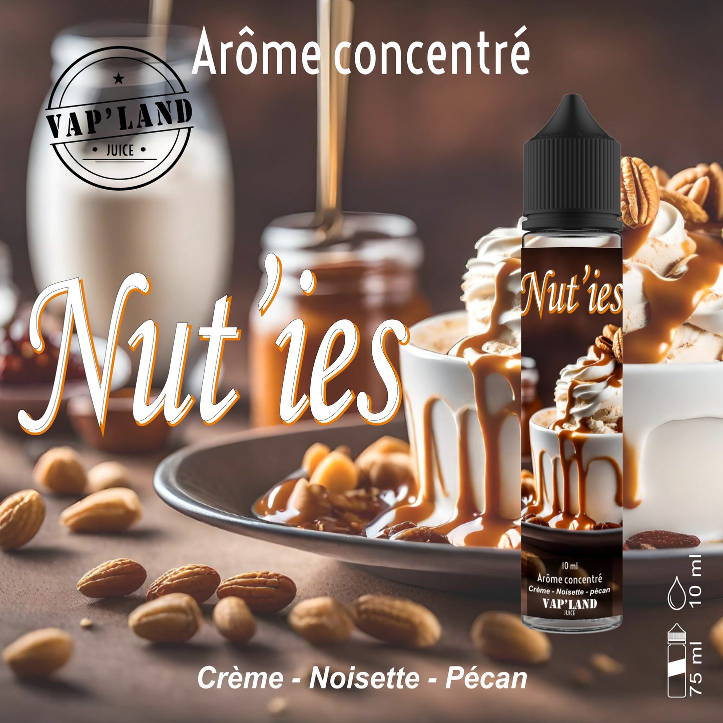 Concentré DIY Nut'ies - 10ml - Vap'Land Juice