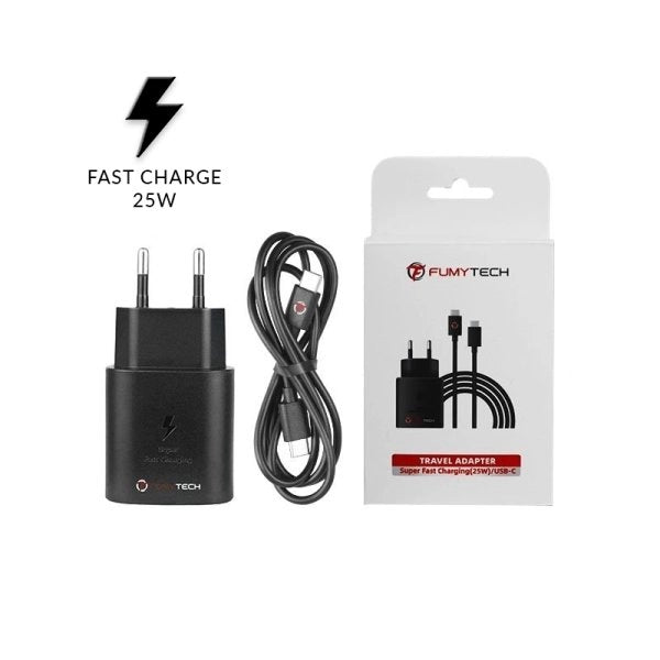 Adaptateur Secteur Charge Rapide 25W + Câble USB-C - Fumytech