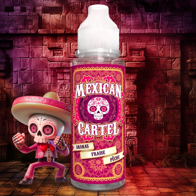 E-liquide Ananas Fraise Peche - 100ml - Mexican Cartel