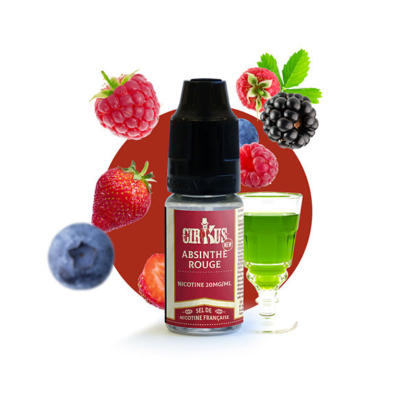 E-liquide Absinthe Rouge - 10ml - Salt Cirkus
