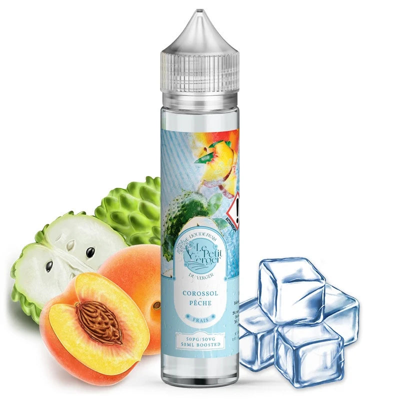 E-liquide Corossol - Pêche - Frais - 50ml - Le petit verger