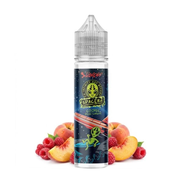 E-liquide COSMIK Pêche Framboise - 50ml - SPACERZ - LIQUIDEO