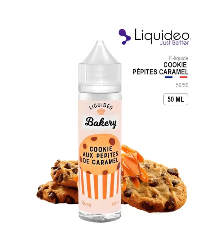 E-liquide Cookie caramel - 50ml - Liquideo