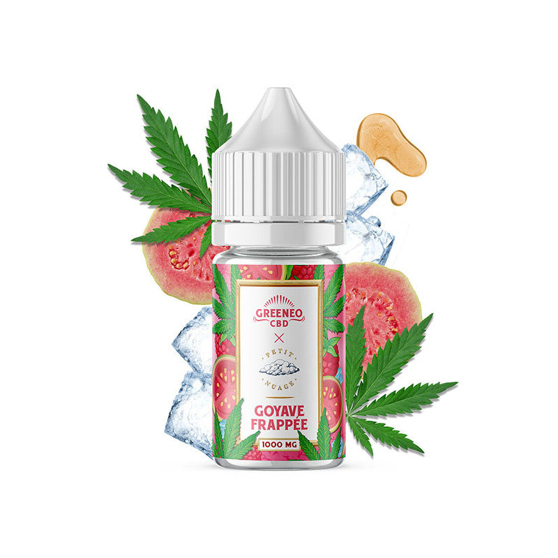 E-LIQUIDE CBD GOYAVE FRAPPEE - 30ml - GREENEO X Petit Nuage