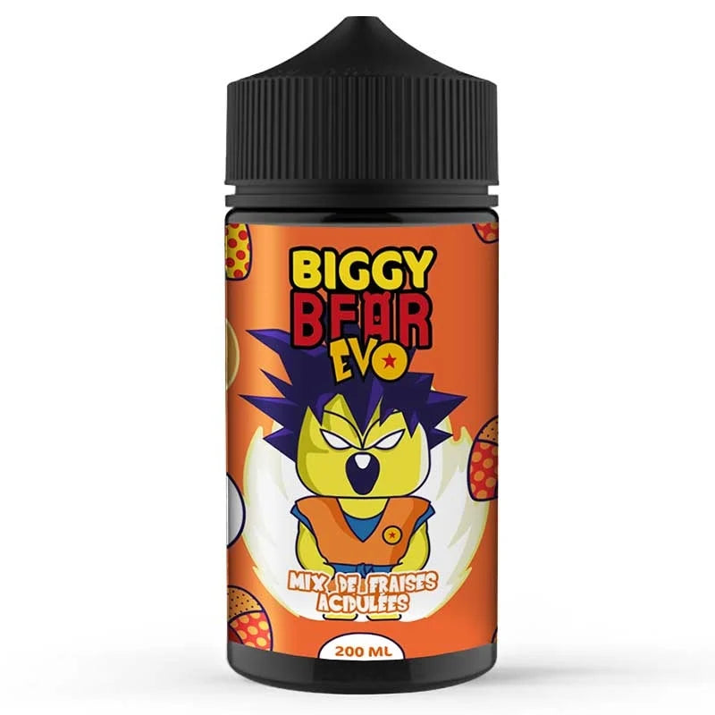 E-liquide Fraises Acidulées - 200ml - Biggy Bear Evo