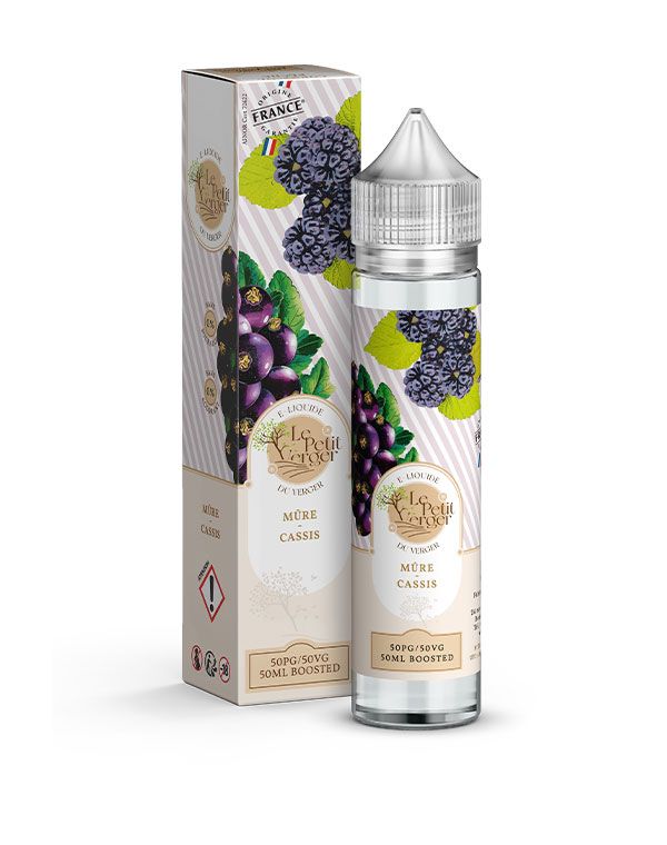 E-liquide Mûre – Cassis - 50ml - Le Petit Verger