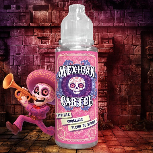 E-liquide Myrtille Groseille Fleur de Sureau - 100ml - Mexican Cartel