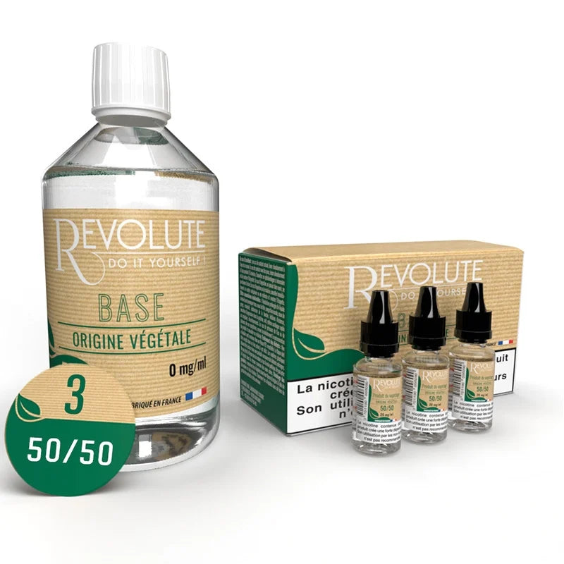 Pack DIY 200 ml Base Végétale 50/50 - Revolute