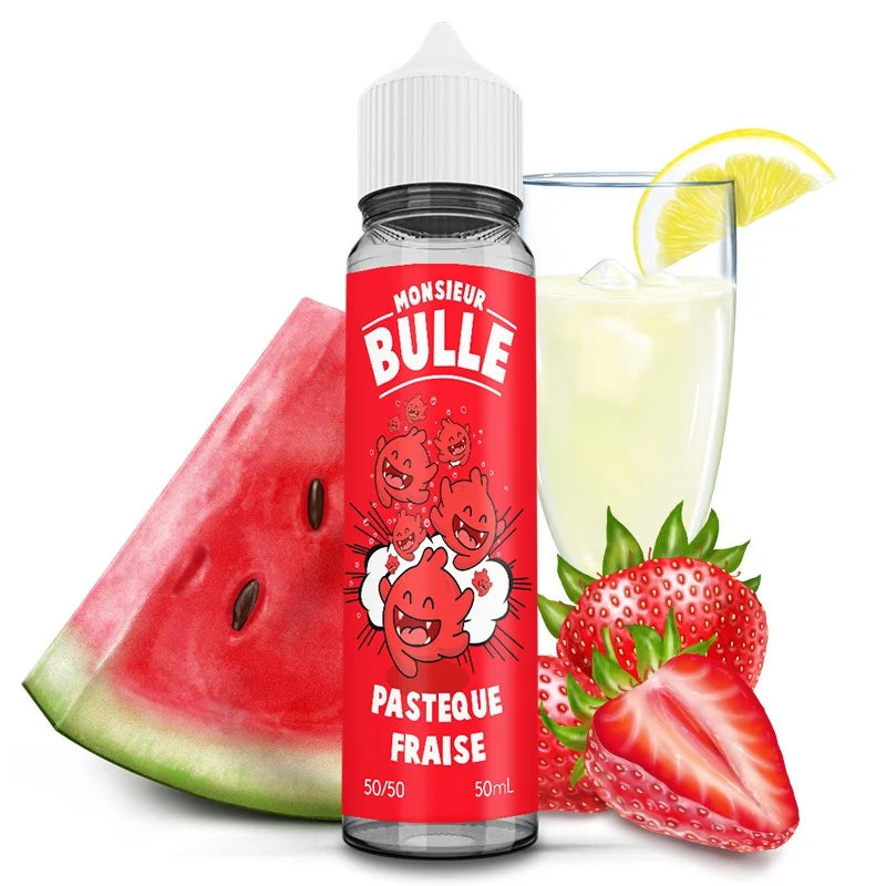 E-liquide Pastèque Fraise - 50ml - Monsieur Bulle