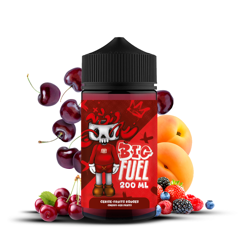 E-liquide Cerise, Fruits rouges, Abricot - 200ml - BIG FUEL