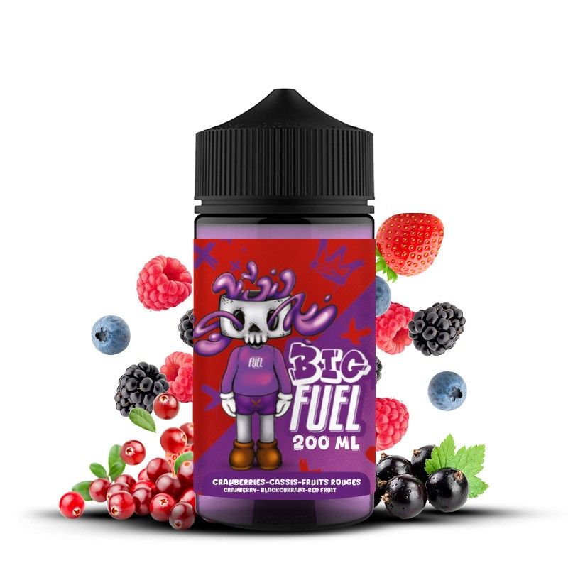 E-liquide Cranberries, Cassis, Fruits rouges - 200ml - BIG FUEL