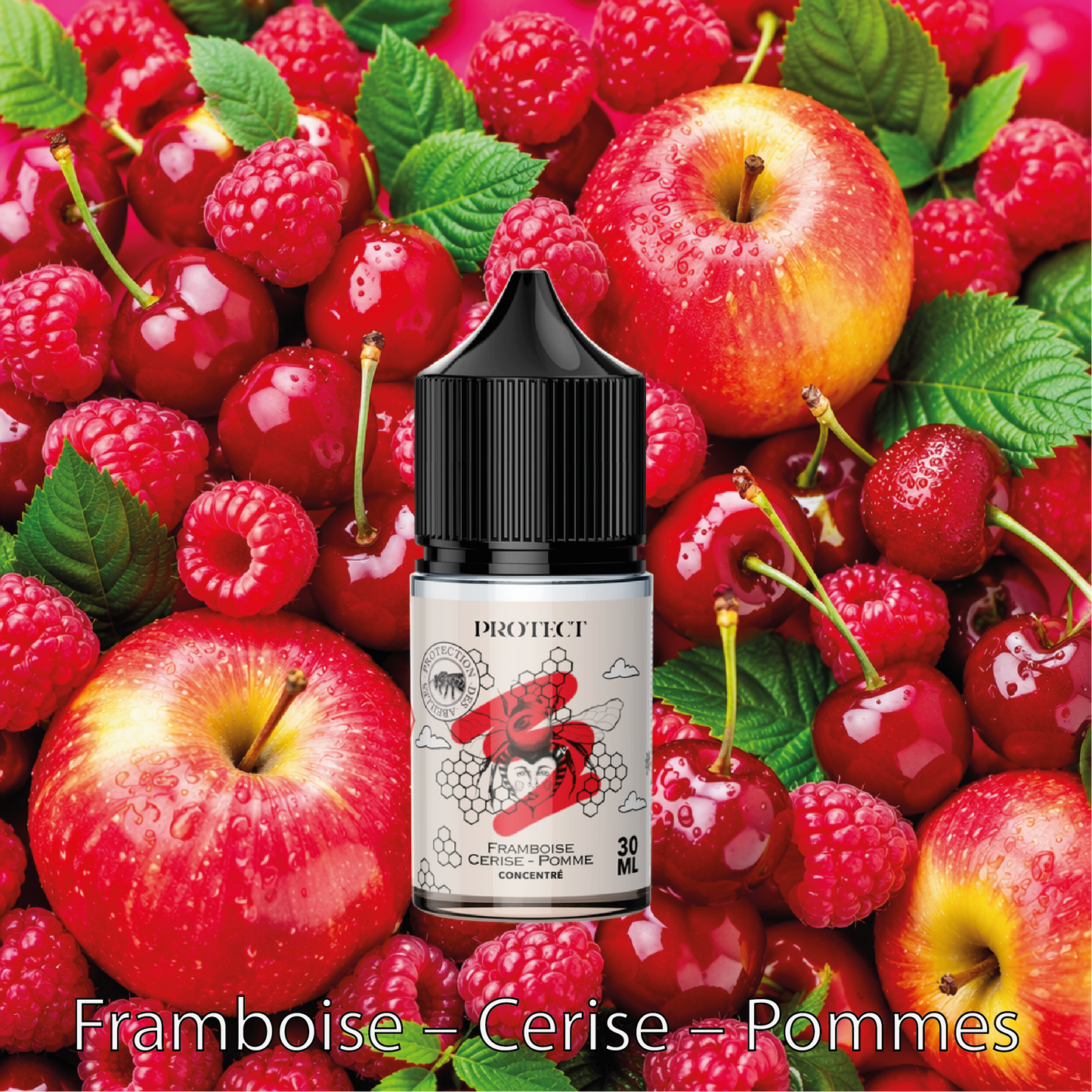 Concentré DIY Framboise Cerise Pomme - 30ml - Parrainage - Protect