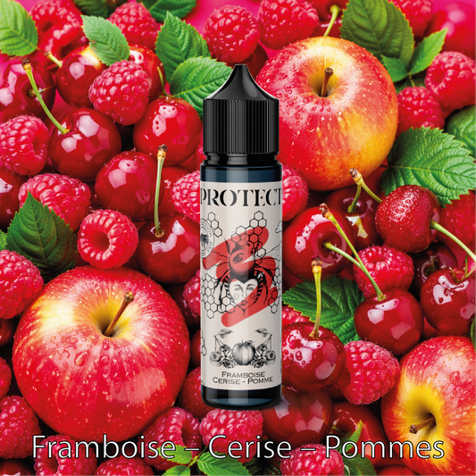 E-liquide Framboise Cerise Pomme - 50ml - Parrainage - Protect