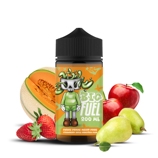 E-liquide Fraise, Pomme, Melon, Poire - 200ml - BIG FUEL