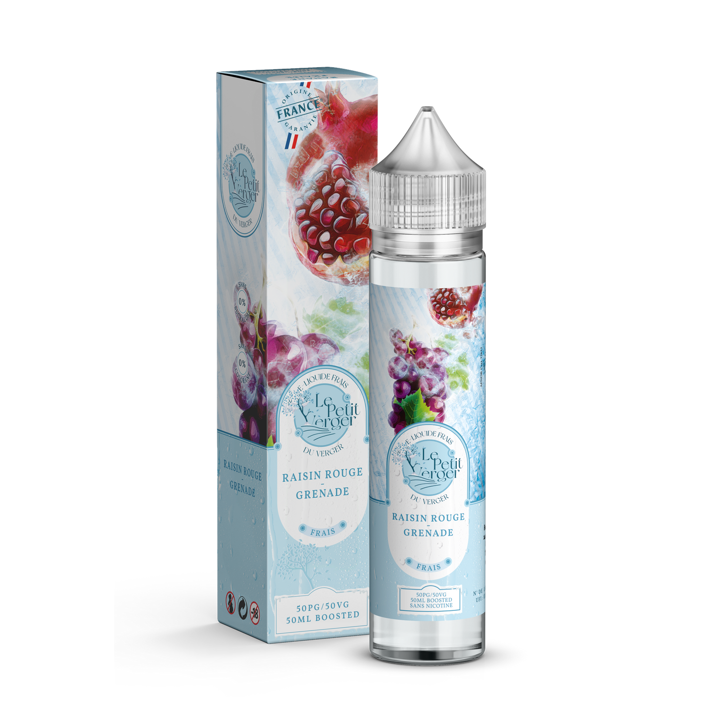 E-liquide Raisin Rouge – Grenade - Frais - 50ml - Le Petit Verger
