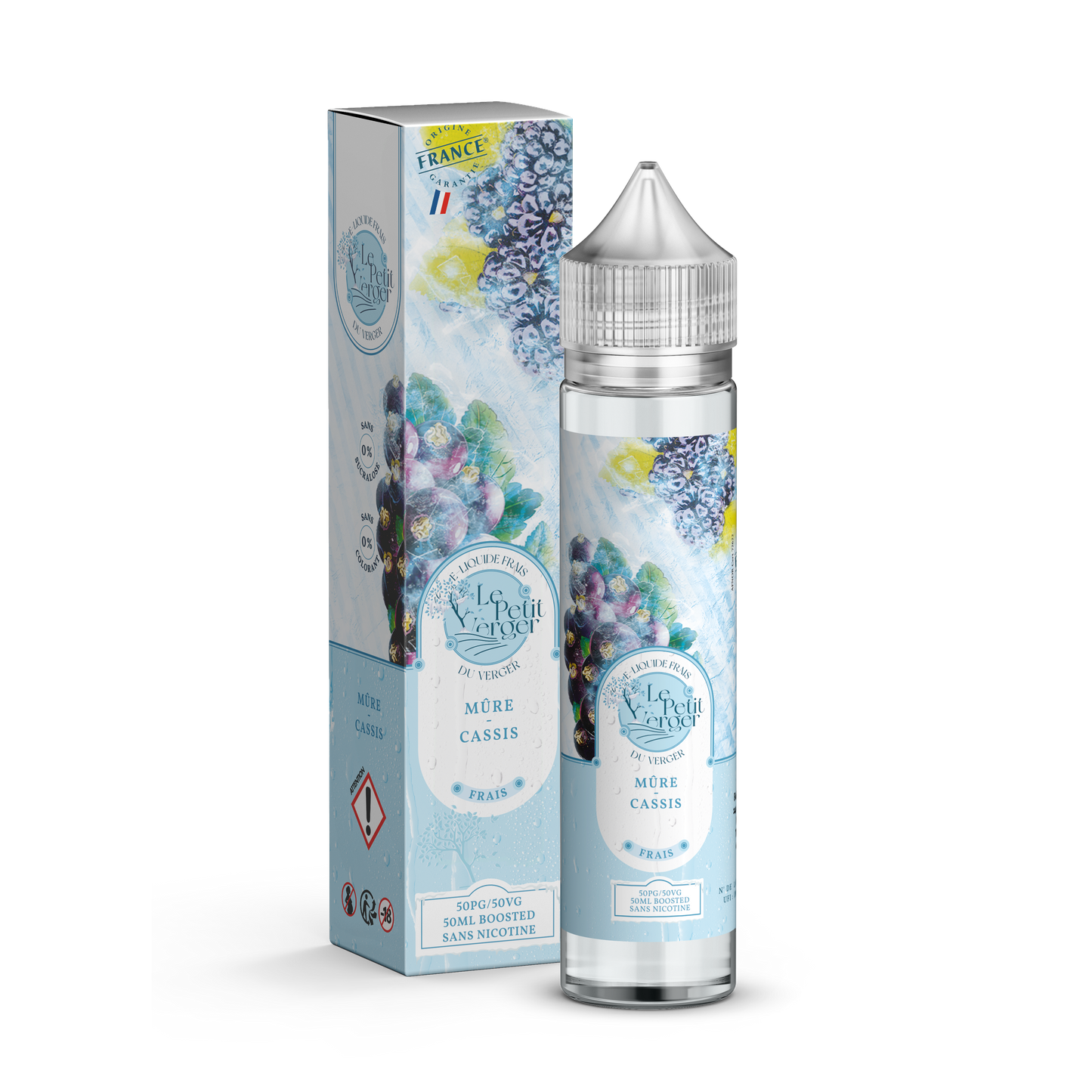 E-liquide Mûre - Cassis - Frais - 50ml - Le Petit Verger