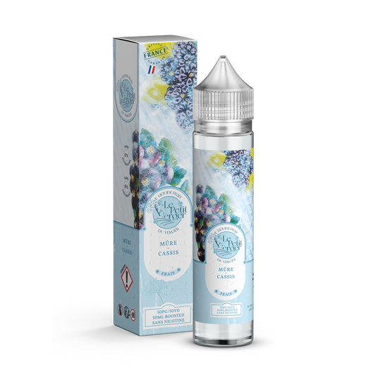 E-liquide Mûre - Cassis - Frais - 50ml - Le Petit Verger
