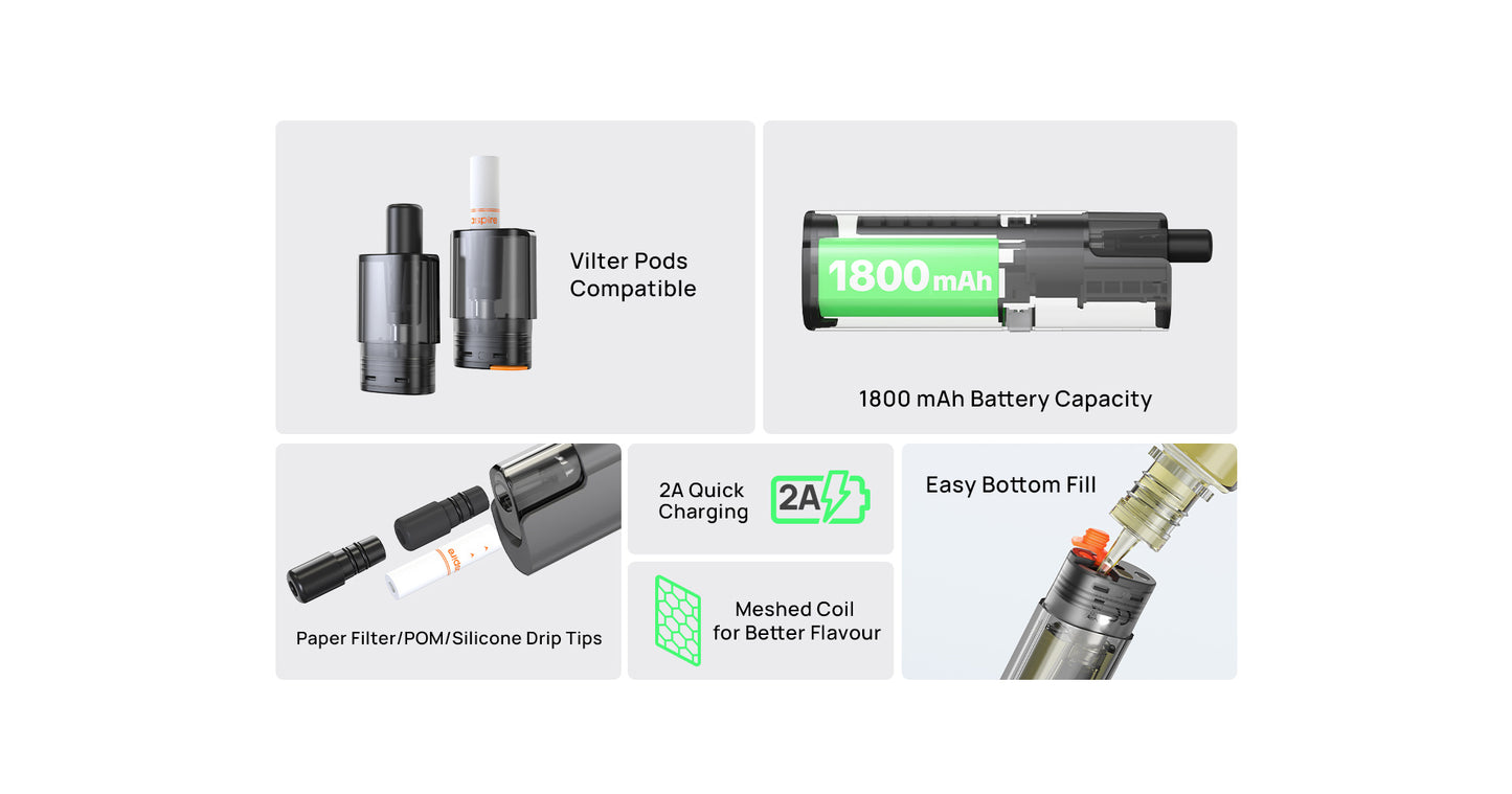 Kit Vilter Max 1800mAh - Aspire