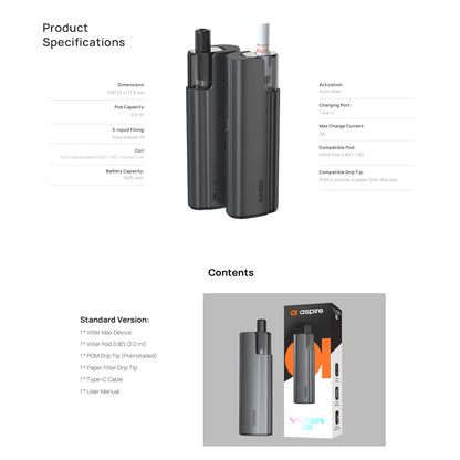 Kit Vilter Max 1800mAh - Aspire