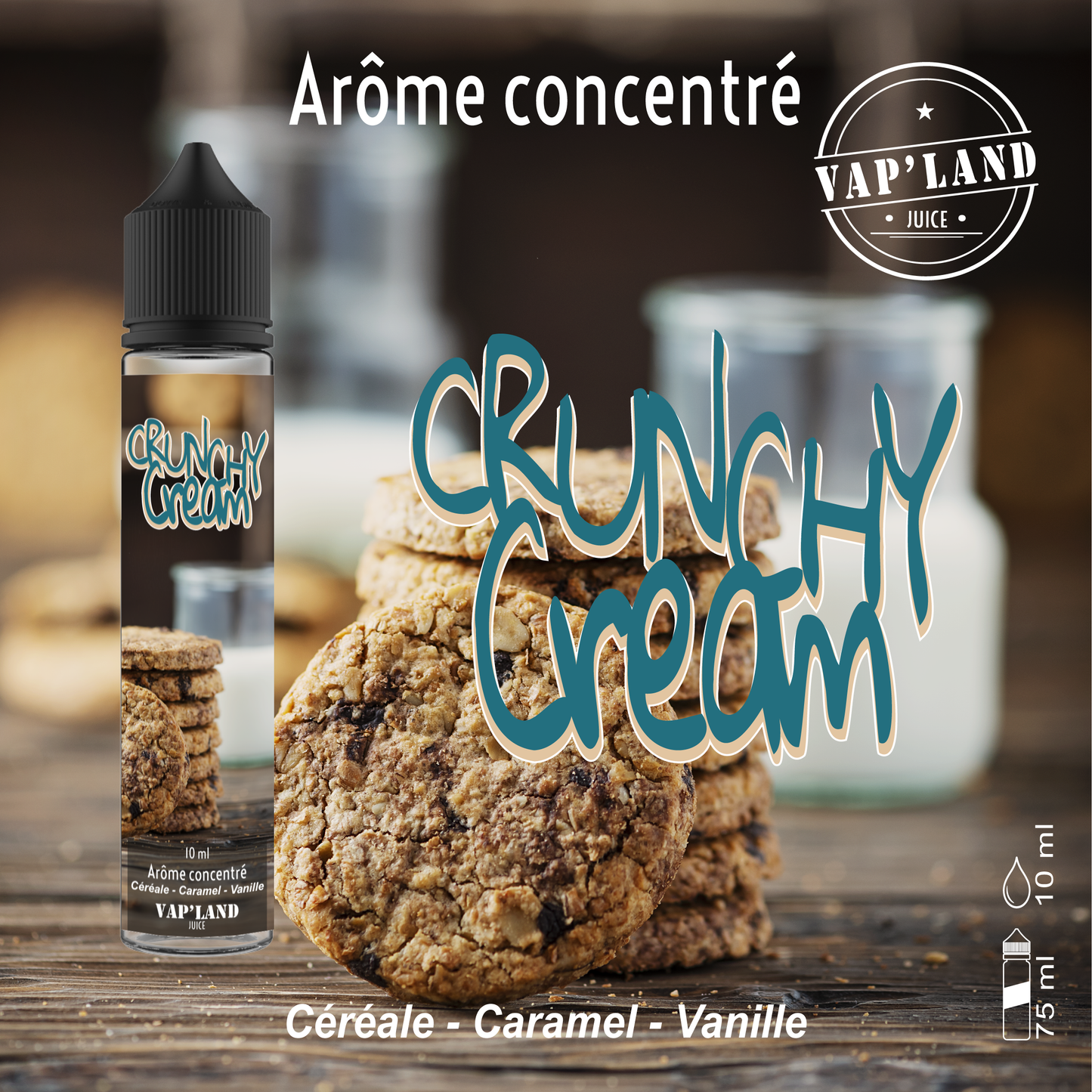 Concentré DIY Crunchy Cream - 10ml - Vap'Land Juice