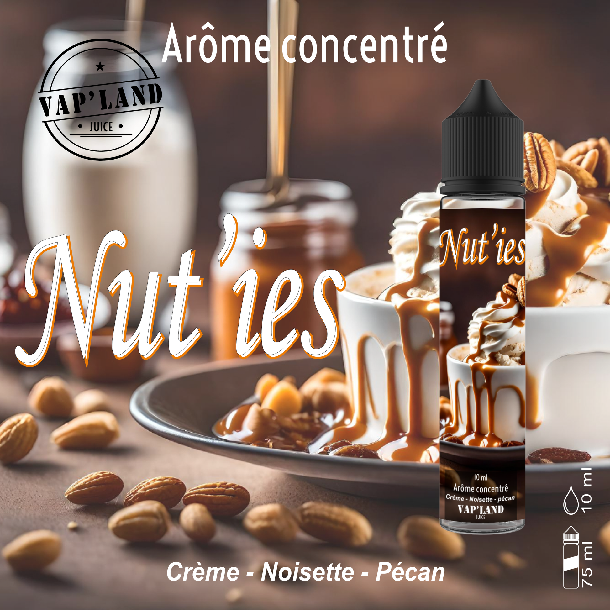 Concentr DIY Nut'ies - 10ml - Vap'Land Juice Vapland Concentr DIY Nut'ies - 10ml - Vap'Land Juice Vapland