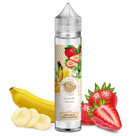 E-liquide Banane - Fraise - 50ml - Le Petit Verger