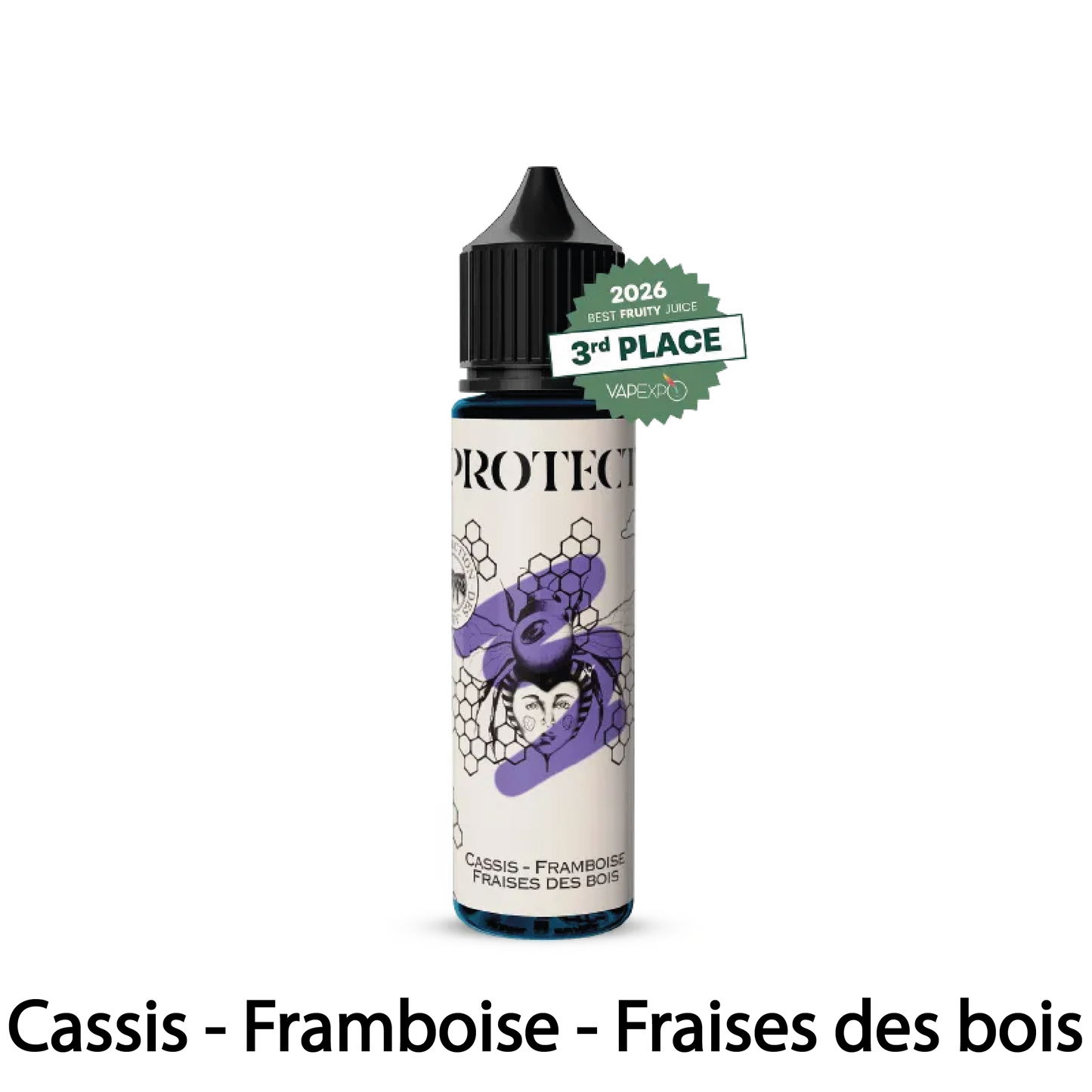 E-liquide Cassis - Framboise - Fraises des bois - 50ml - Parrainage - Protect