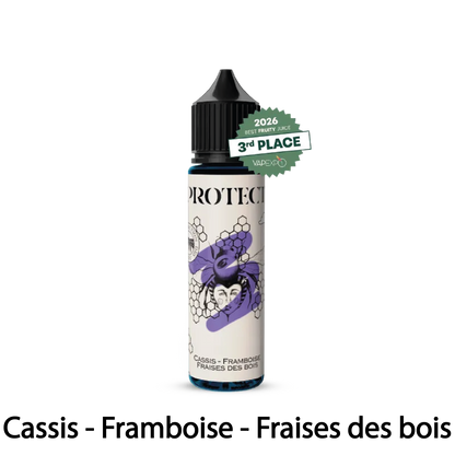 E-liquide Cassis - Framboise - Fraises des bois - 50ml - Parrainage - Protect