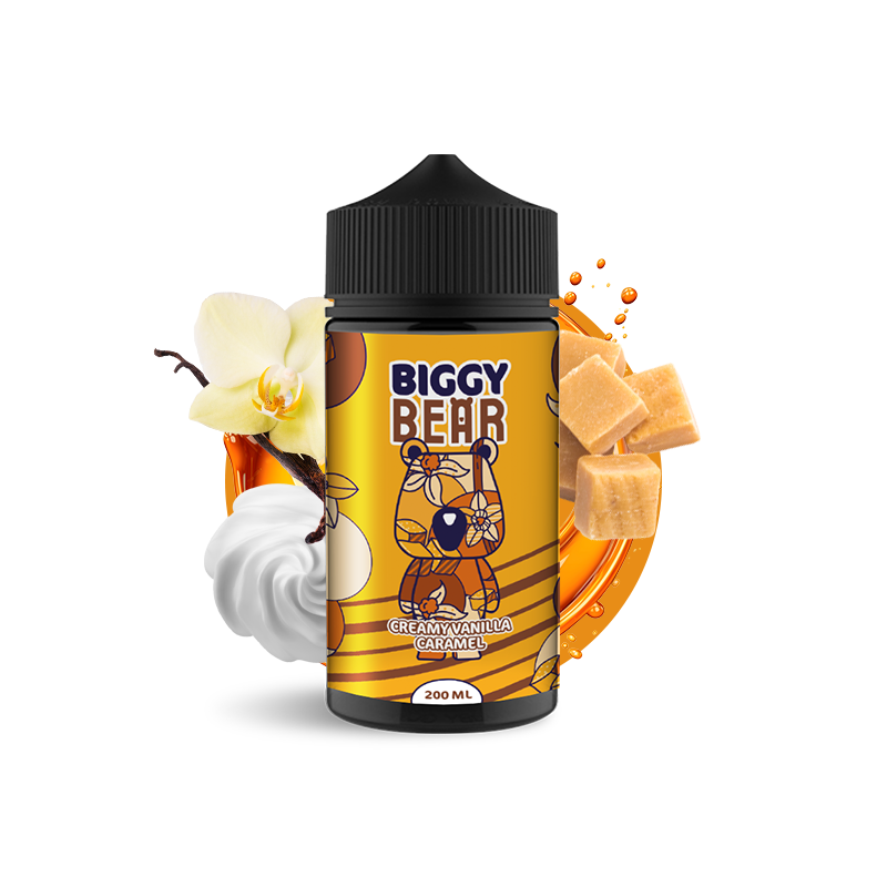 E-liquide Creamy Vanilla Caramel - 200ml - Biggy Bear