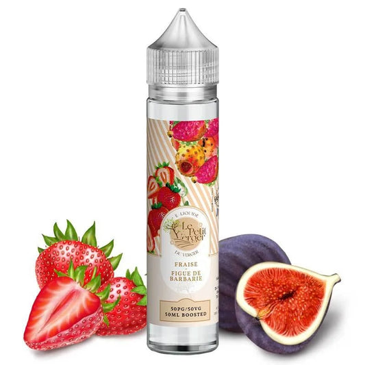 E-liquide Fraise - Figue de Barbarie - 50ml - Le Petit Verger