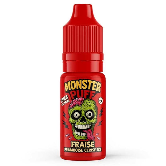 E-liquide Fraise Framboise Cerise Ice - 10ml - Monster Puff