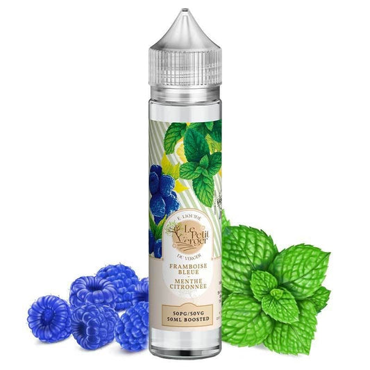 E-liquide Framboise Bleue - Menthe Citronnée - 50ml - Le Petit Verger