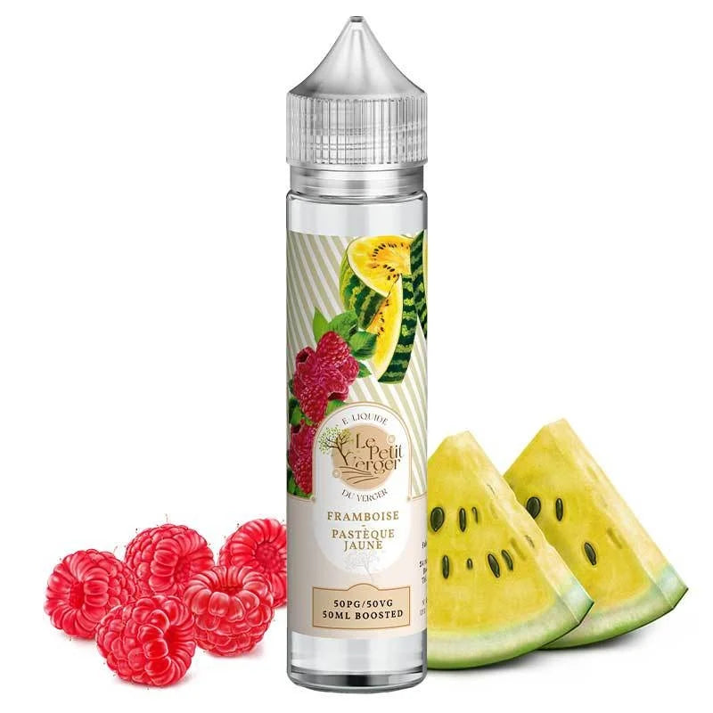 E-liquide Framboise - Pastèque Jaune - 50ml - Le Petit Verger