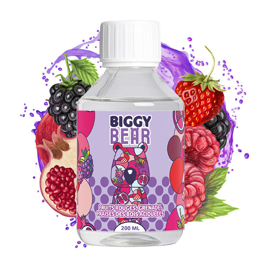 E-liquide Fruits Rouges Grenade Fraises des Bois - 200ml - Biggy Bear