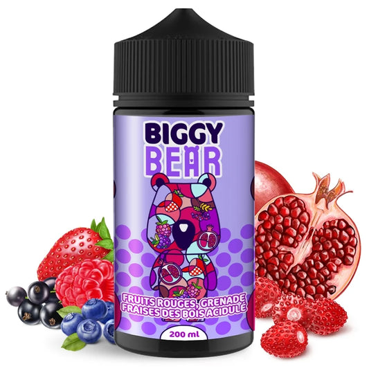 E-liquide Fruits Rouges Grenade Fraises des Bois - 200ml - Biggy Bear