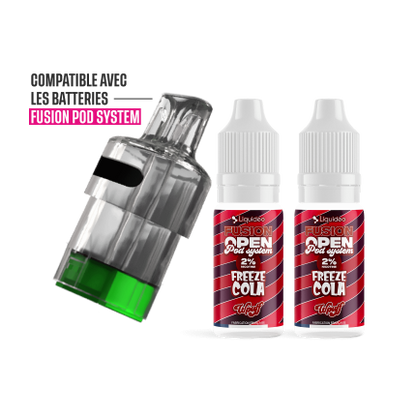 Pack Freeze Cola 30K - Wpuff Fusion Open Pod System Liquideo
