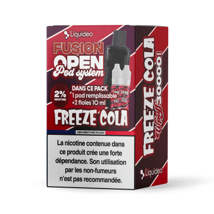 Pack Freeze Cola 30K - Wpuff Fusion Open Pod System Liquideo