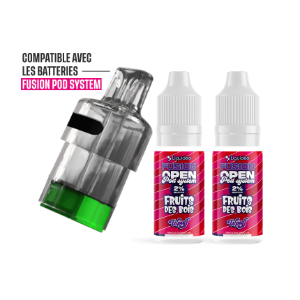 Pack Fruits des Bois 30K - Wpuff Fusion Open Pod System Liquideo
