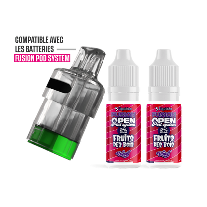 Pack Fruits des Bois 30K - Wpuff Fusion Open Pod System Liquideo