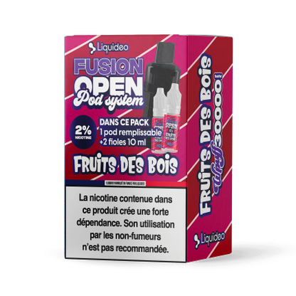 Pack Fruits des Bois 30K - Wpuff Fusion Open Pod System Liquideo