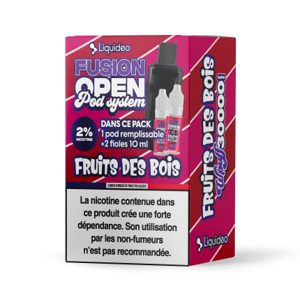 Pack Fruits des Bois 30K - Wpuff Fusion Open Pod System Liquideo