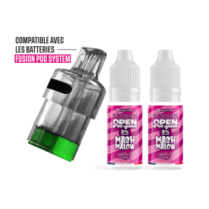 Pack Mashmalow 30K - Wpuff Fusion Open Pod System Liquideo