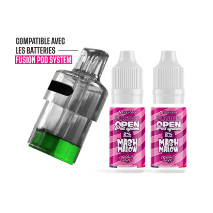 Pack Mashmalow 30K - Wpuff Fusion Open Pod System Liquideo